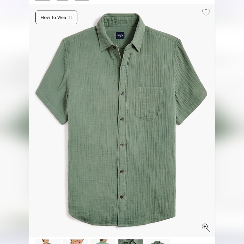 J. Crew Factory Gauze button-up shirt - S